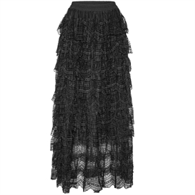 Emm Copenhagen Tulle Lace Skirt, Sort